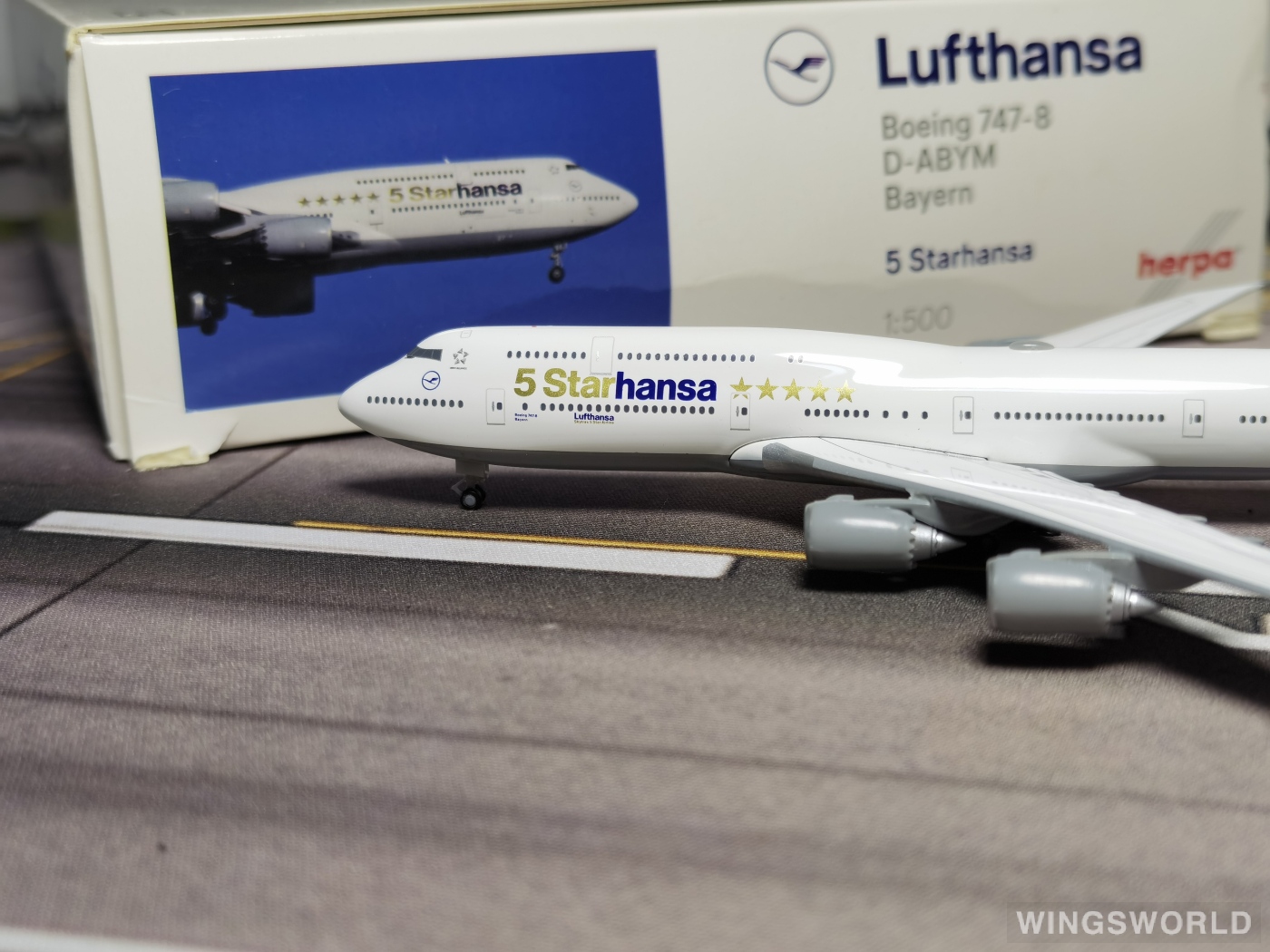 Herpa 1:500 531504 Lufthansa 汉莎航空 Boeing 747-8i D-ABYM