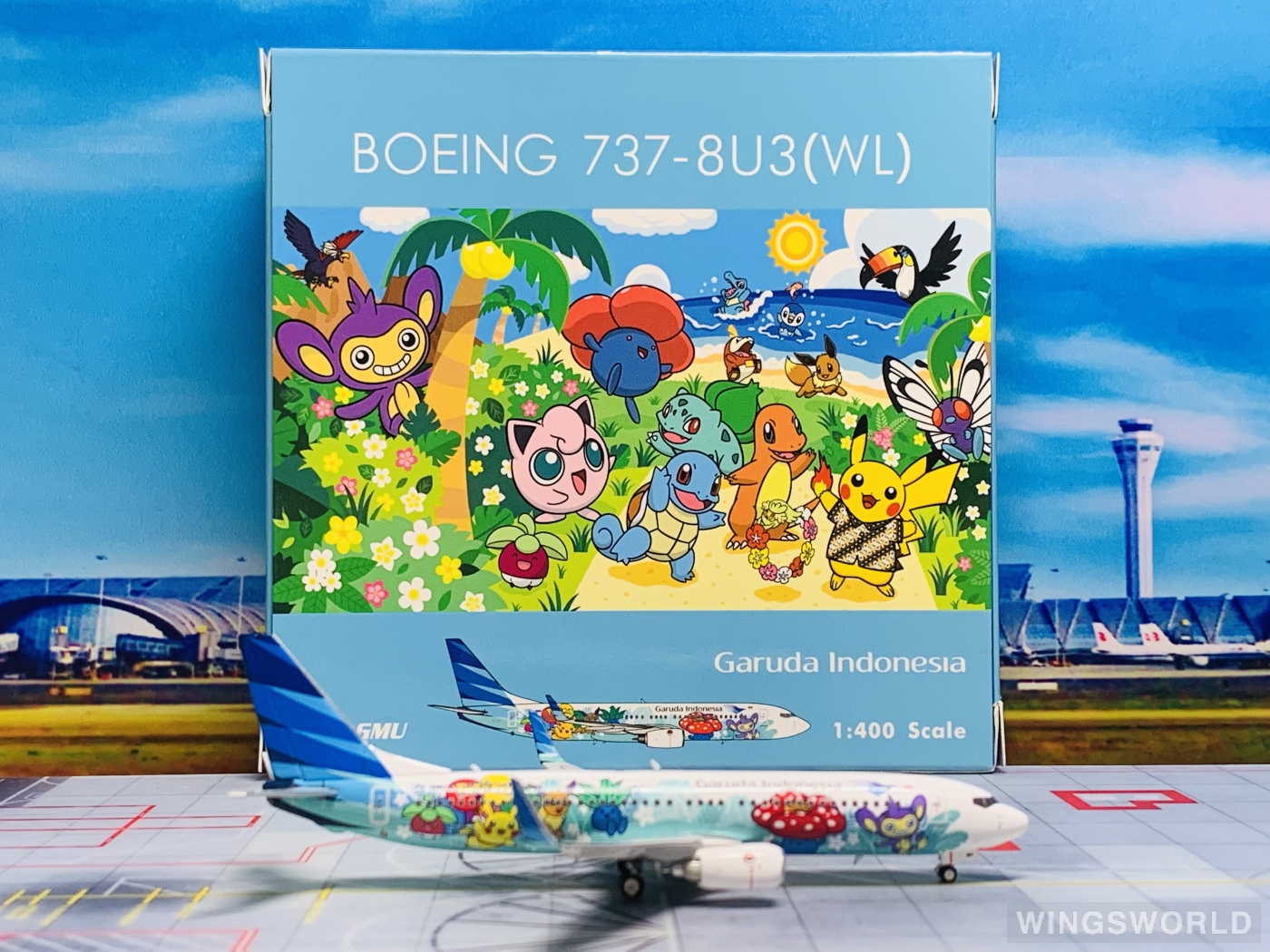 Phoenix 1:400 PH04581 Garuda Indonesia 印度尼西亚鹰航 Boeing 737-800 PK-GMU