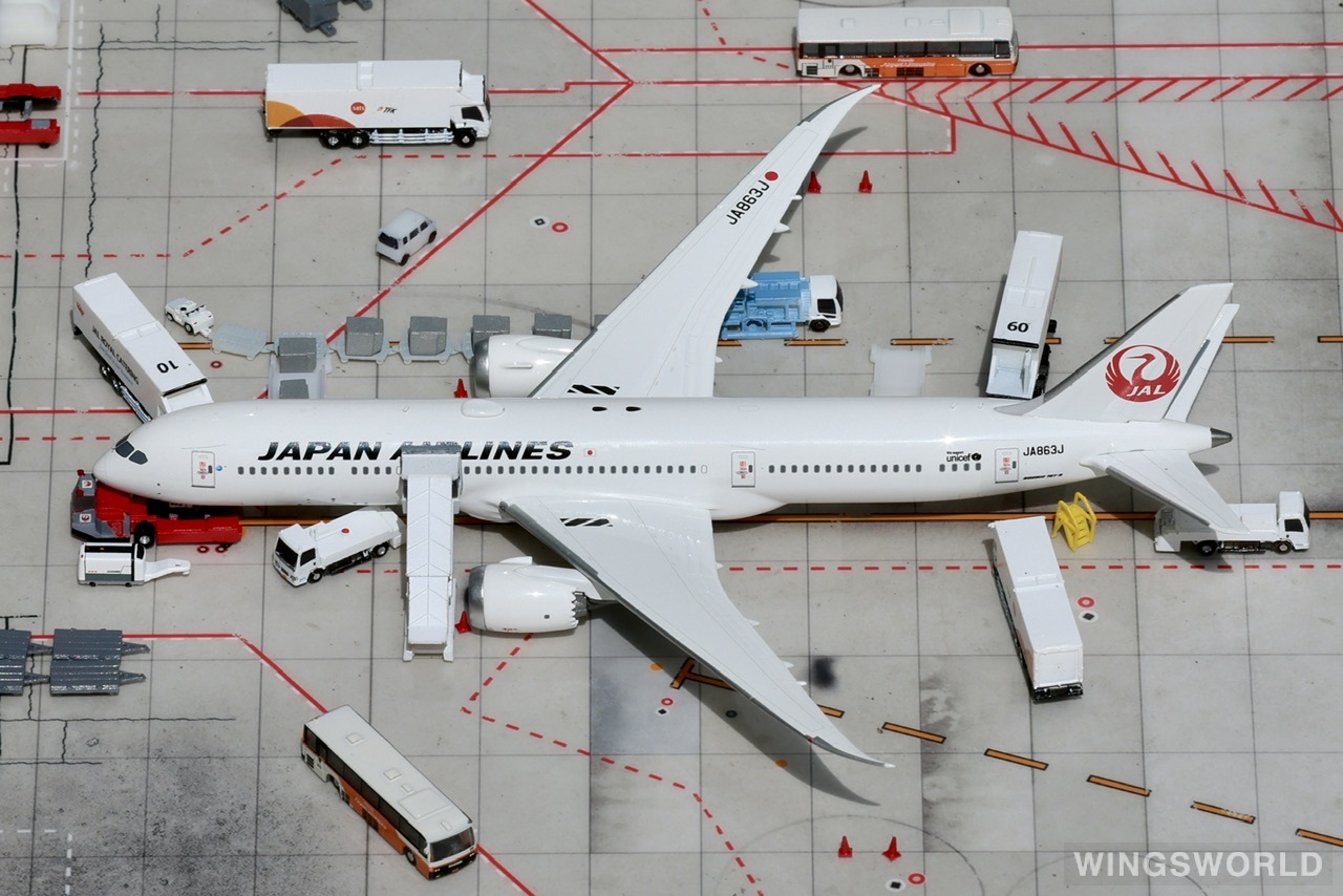 NGmodels 1:400 Boeing 787-9 Japan Airlines 日本航空NG55065 JA863J