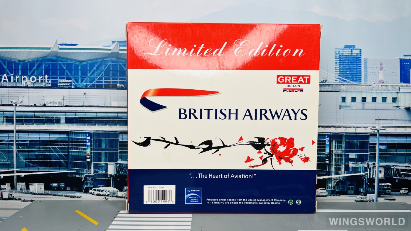 Phoenix 1:400 PH11090 British Airways 英国航空 Boeing 777-200 G-YMML