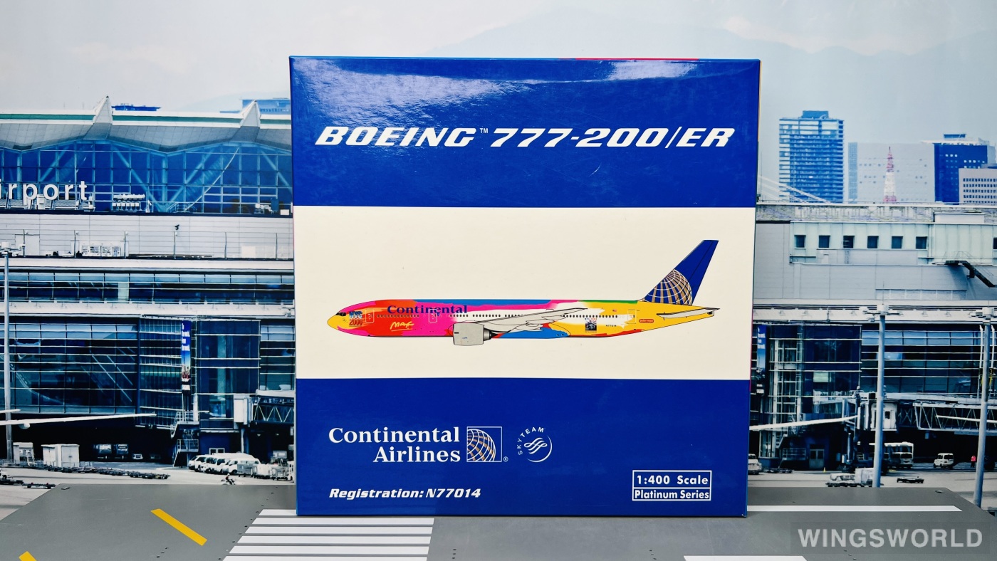 Phoenix 1:400 PH10357 Continental Airlines 美国大陆航空 Boeing 777-200 N77014