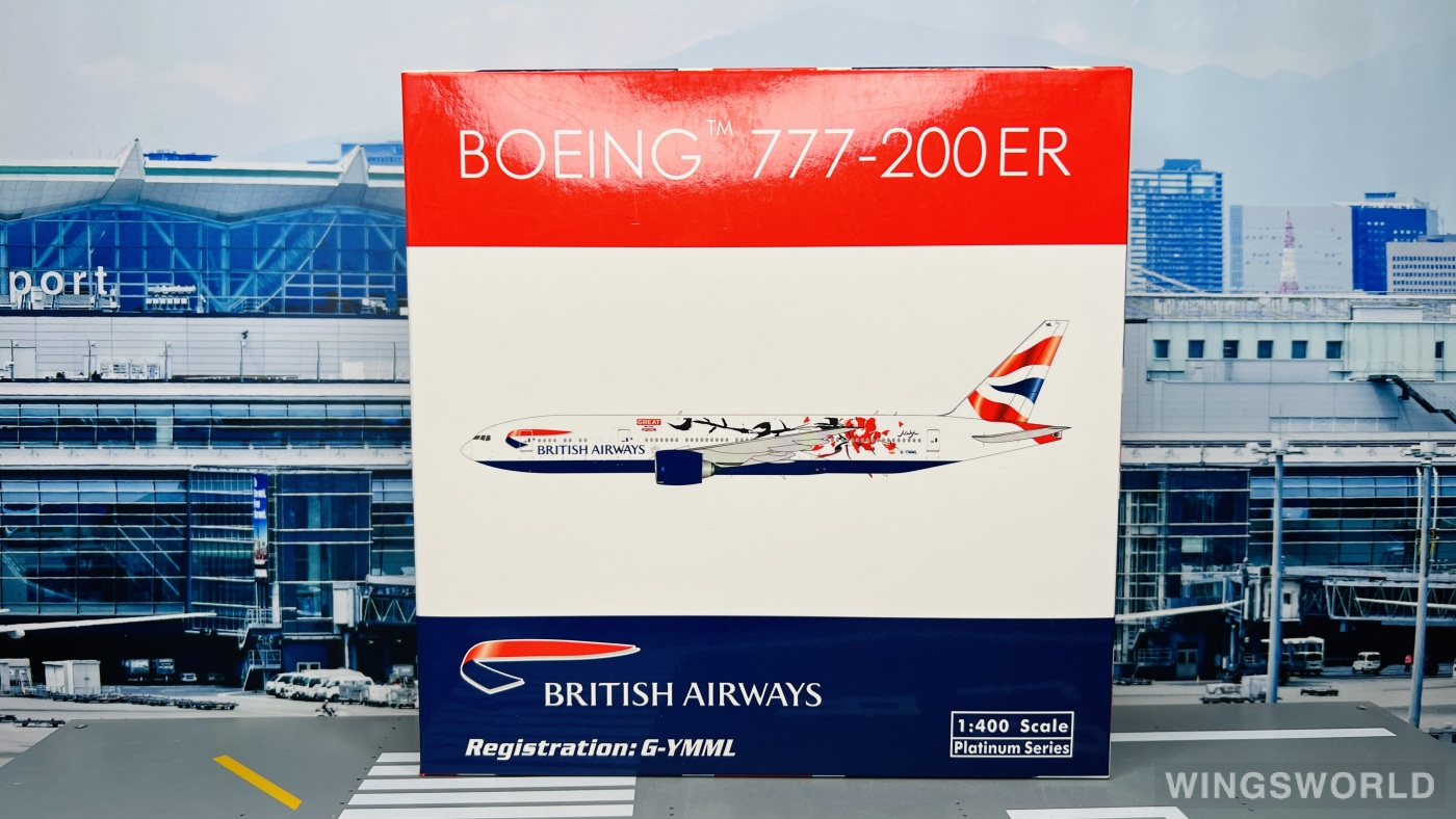 Phoenix 1:400 PH11090 British Airways 英国航空 Boeing 777-200 G-YMML