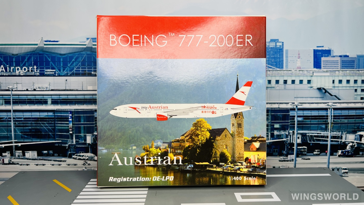 Phoenix 1:400 PH04109 Austrian Airlines 奥地利航空 Boeing 777-200 OE-LPD