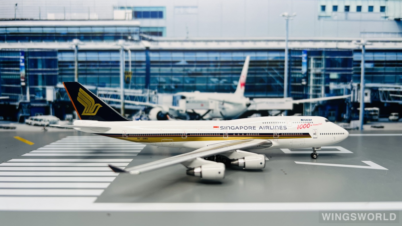 Phoenix 1:400 PH10679 Singapore Airlines 新加坡航空 Boeing 747-400 9V-SMU