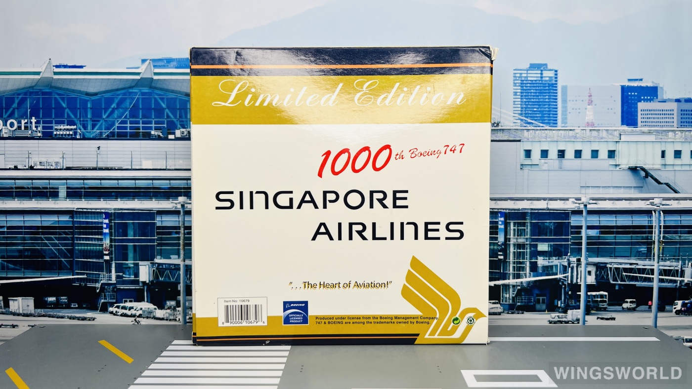 Phoenix 1:400 PH10679 Singapore Airlines 新加坡航空 Boeing 747-400 9V-SMU