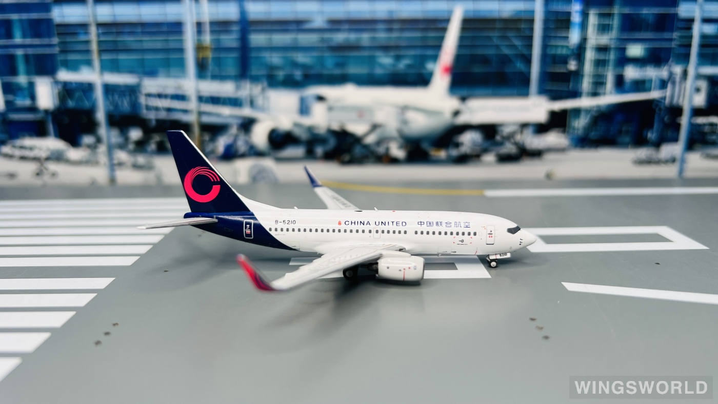 NGmodels 1:400 NG77049 China United Airlines 中国联合航空 Boeing 737-700 B-5210