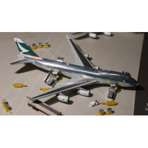 Cathay Pacific 国泰航空 Boeing 747-400 B-HUO  SA4030C JC Wings 1:400