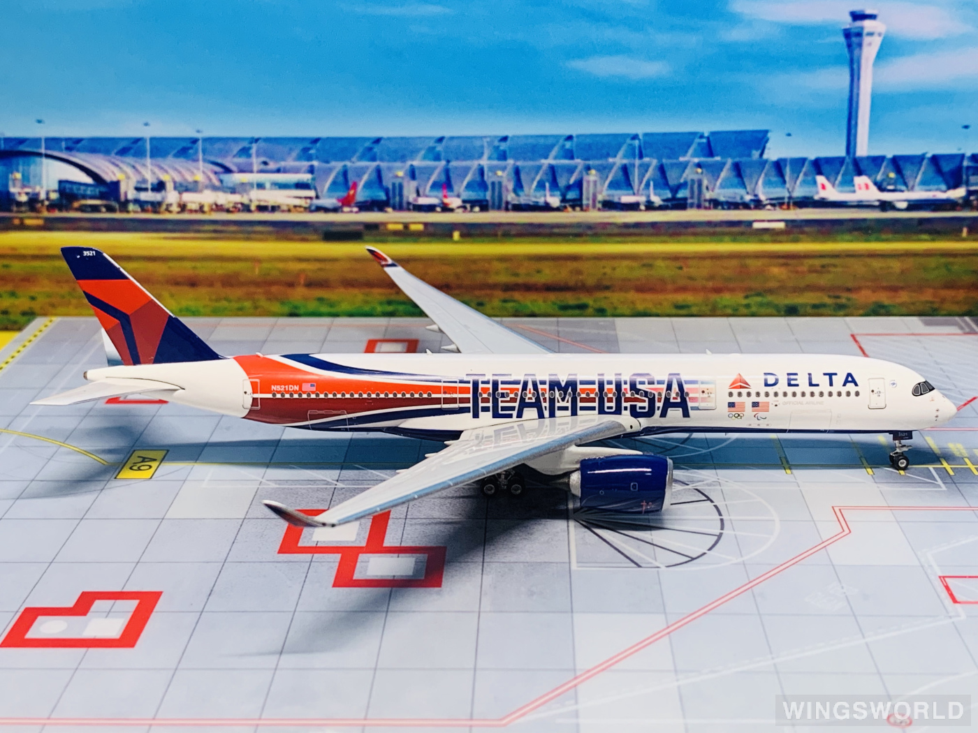 Phoenix 1:400 PH04590 Delta Air Lines 达美航空 Airbus A350-900 N521DN