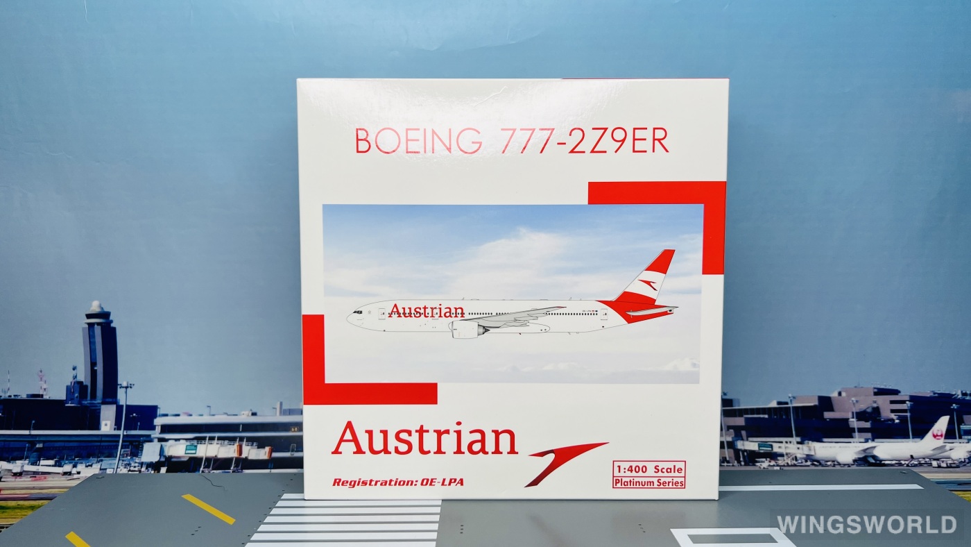 Phoenix 1:400 PH11868 Austrian Airlines 奥地利航空 Boeing 777-200ER OE-LPA