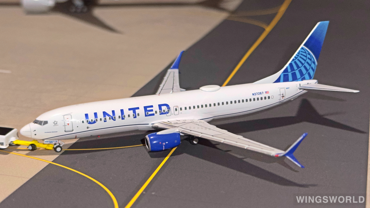 NGmodels 1:400 NG58023 United Airlines 美国联合航空 Boeing 737-800 N37267