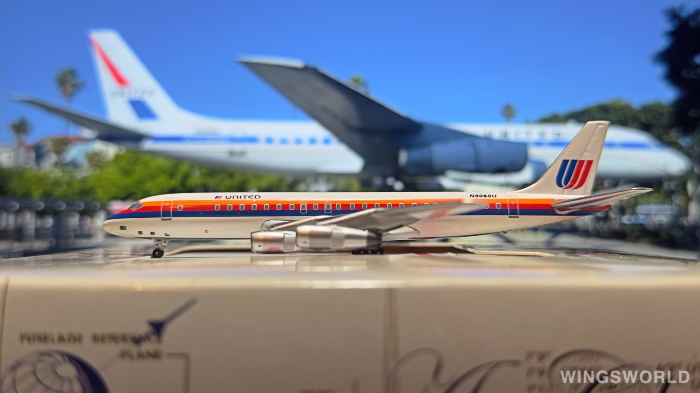 AeroClassics 1:400 ACN8068U United Airlines 美国联合航空 Douglas DC-8 N8068U
