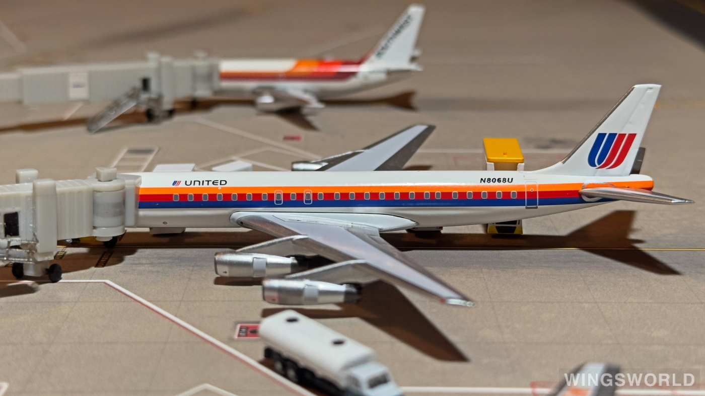AeroClassics 1:400 ACN8068U United Airlines 美国联合航空 Douglas DC-8 N8068U