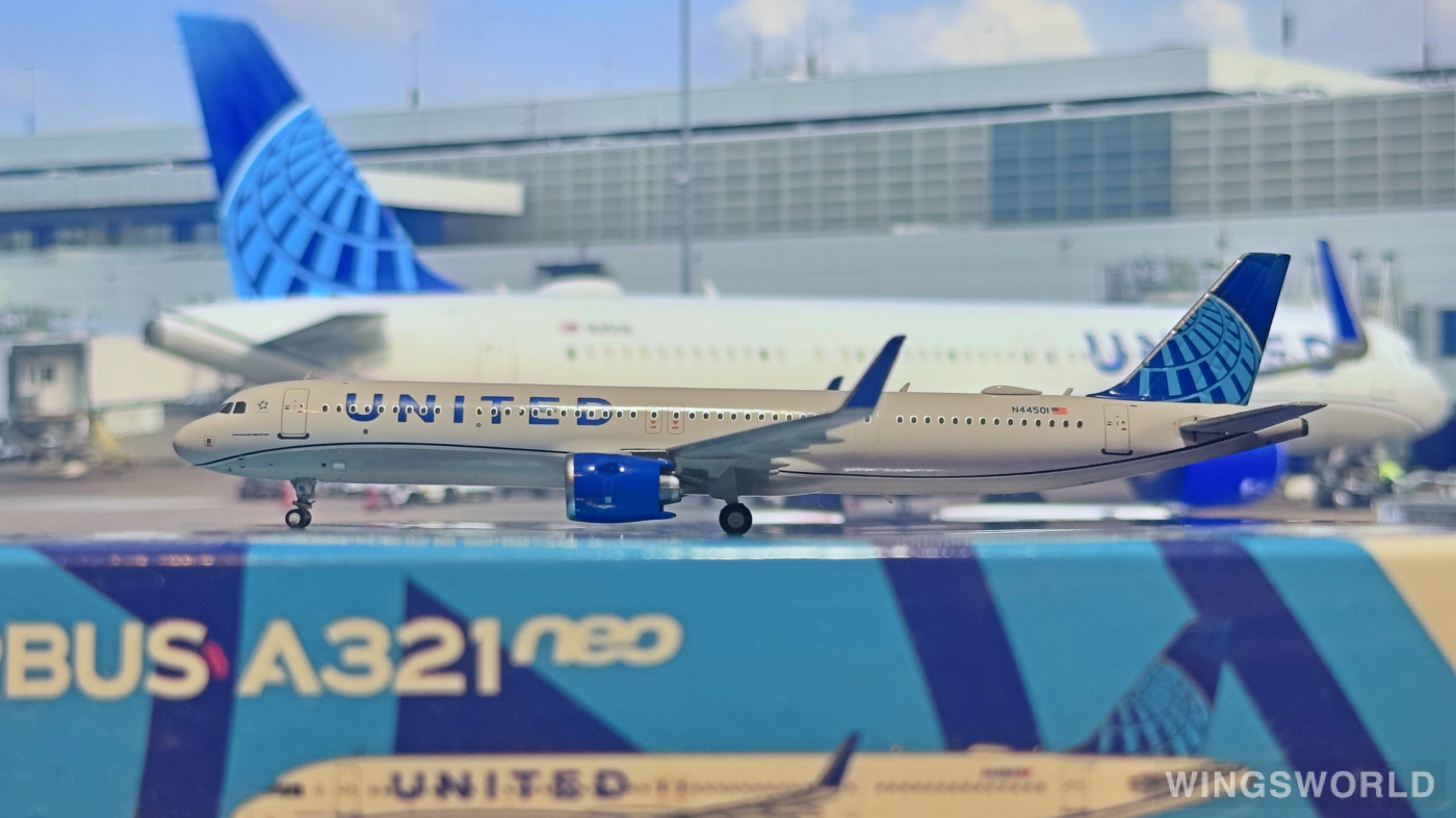 NGmodels 1:400 NG13102 United Airlines 美国联合航空 Airbus A321neo N44501