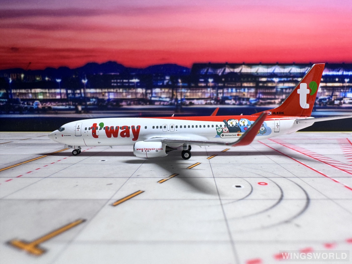 NGmodels 1:400 NG58169 TwayAir 德威航空 Boeing 737-800 HL8306