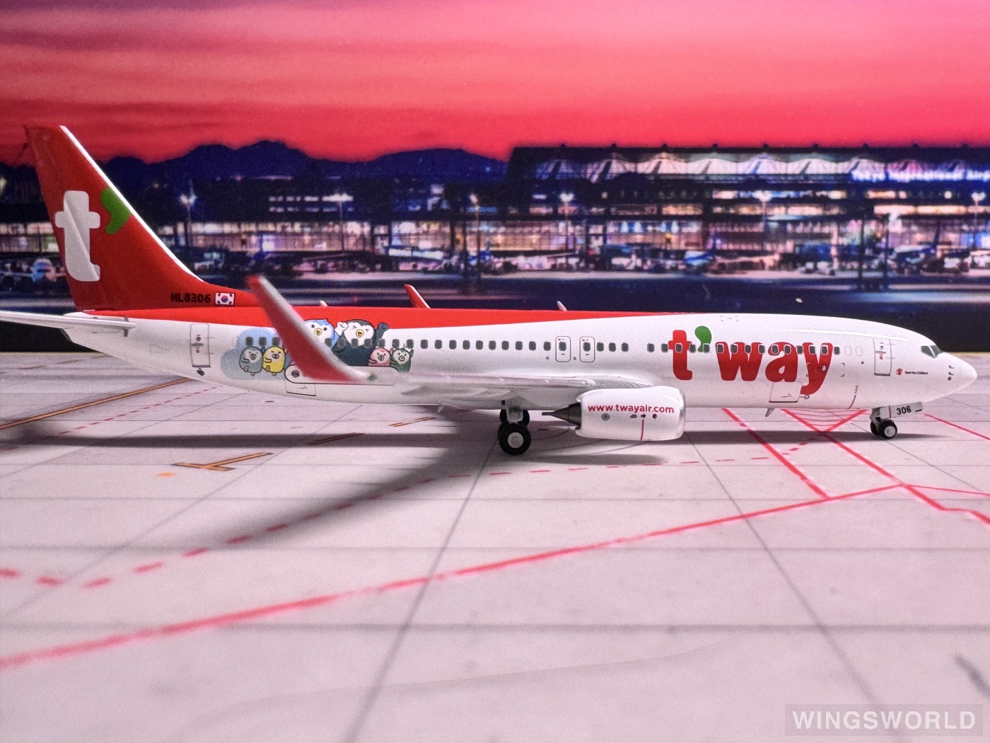 NGmodels 1:400 NG58169 TwayAir 德威航空 Boeing 737-800 HL8306