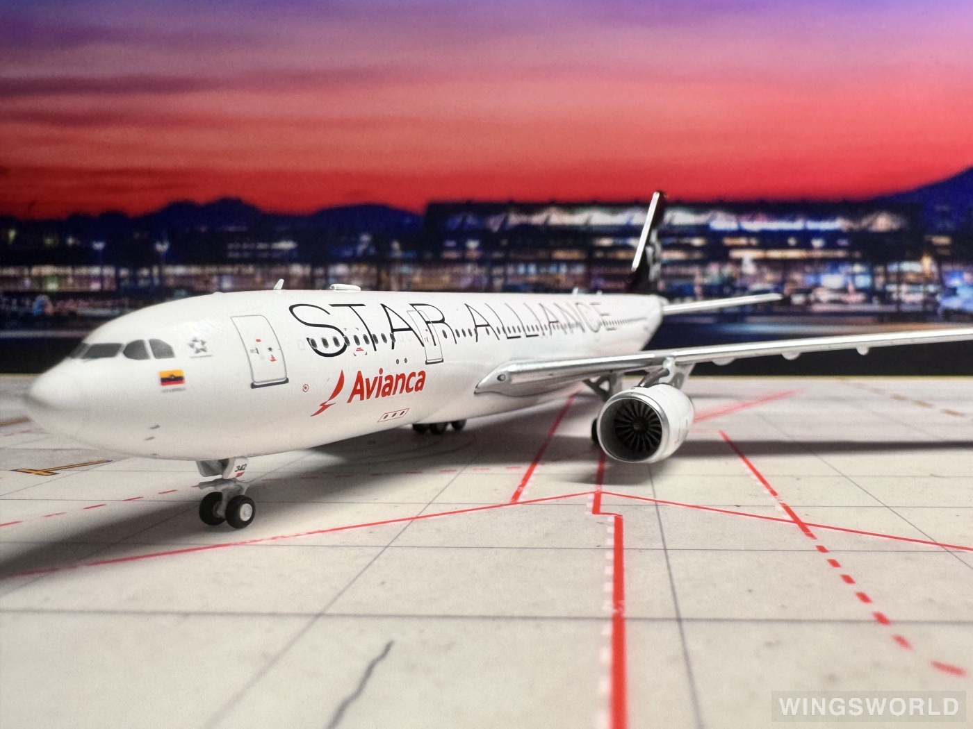 NGmodels 1:400 NG61089 Avianca 哥伦比亚航空 Airbus A330-200 N342AV