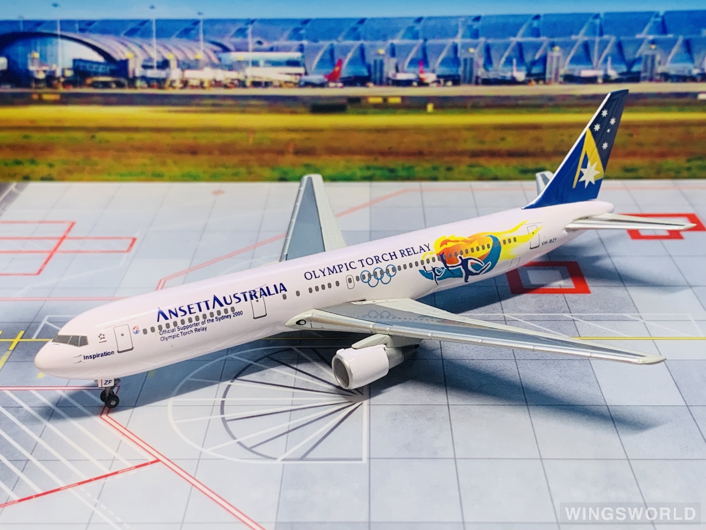 Dragon Models 1:400 55440 Ansett 澳洲安捷航空 Boeing 767-300 VH-BZF