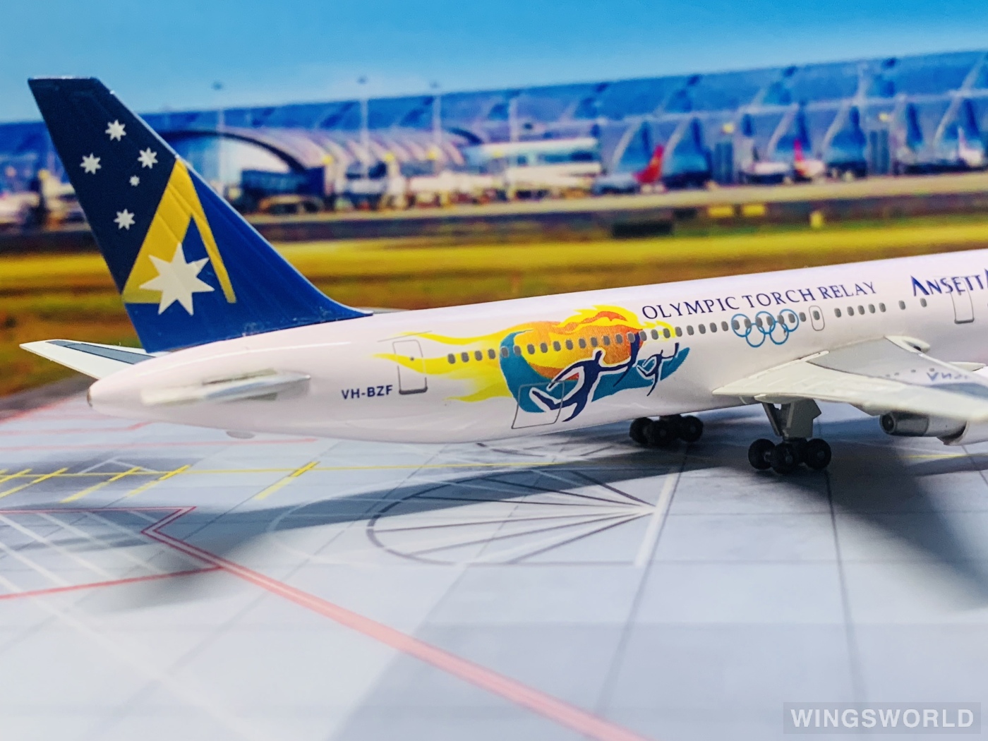 Dragon Models 1:400 55440 Ansett 澳洲安捷航空 Boeing 767-300 VH-BZF