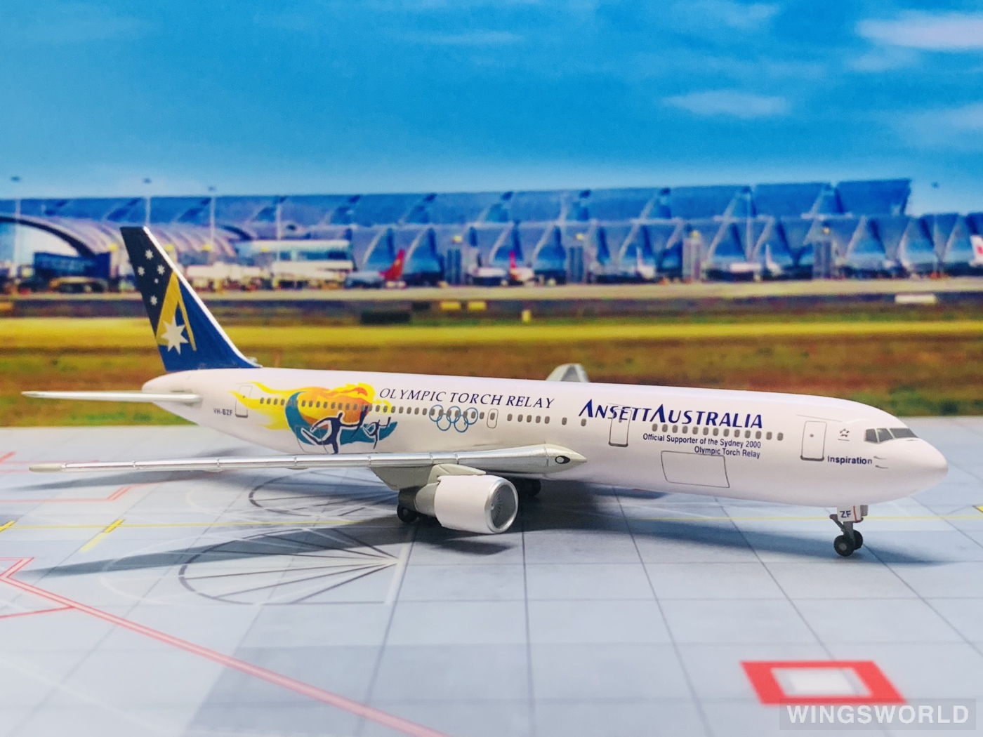 Dragon Models 1:400 Boeing 767-300 Ansett 澳洲安捷航空55440 VH-BZF