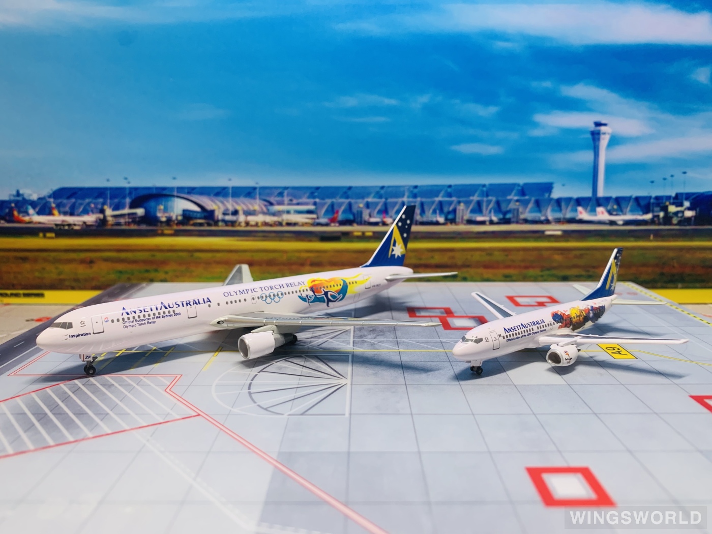 Dragon Models 1:400 55440 Ansett 澳洲安捷航空 Boeing 767-300 VH-BZF