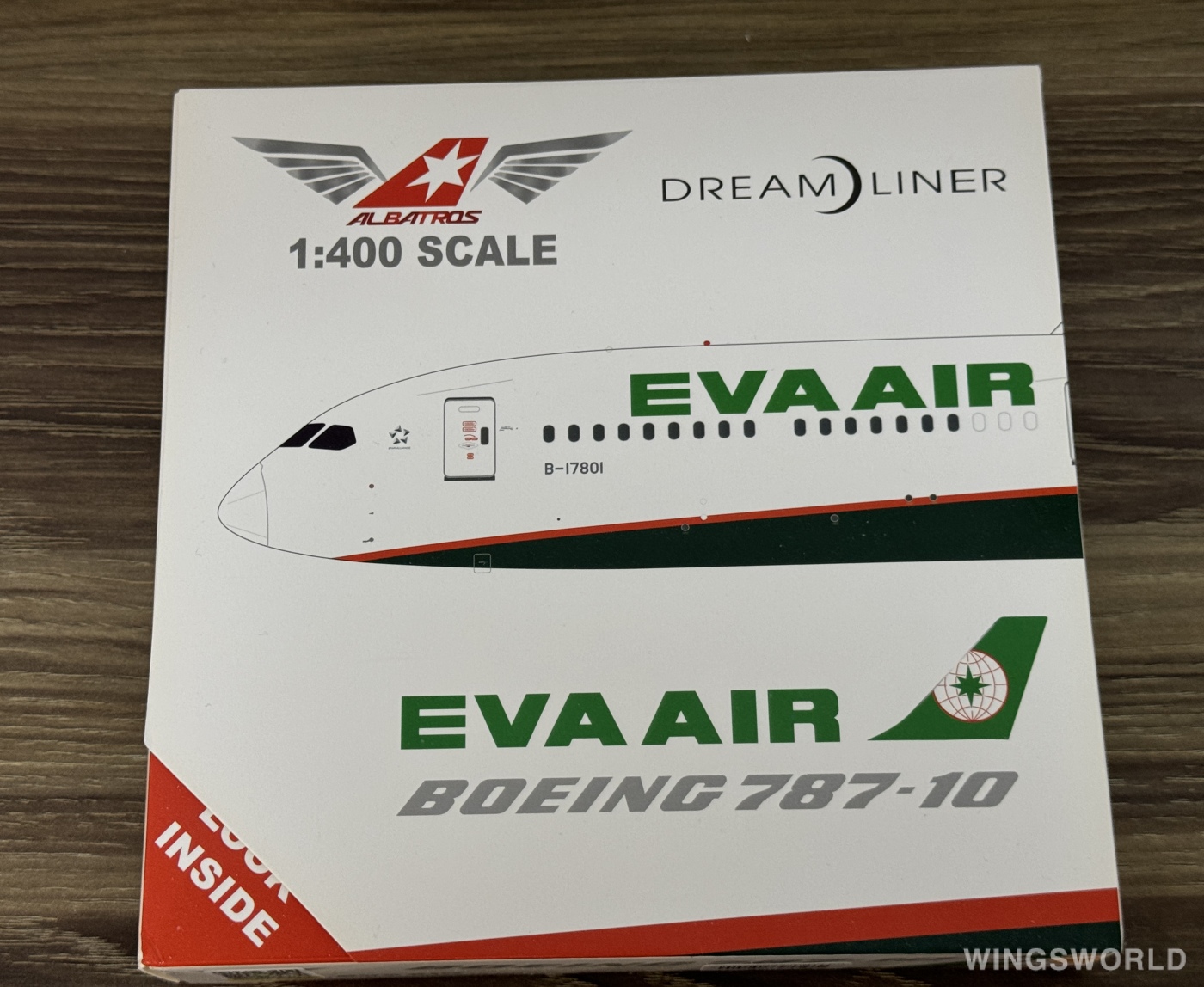 ALBATROS 1:400 ALB4EVA08 EVA Air 长荣航空 Boeing 787-10 B-17801