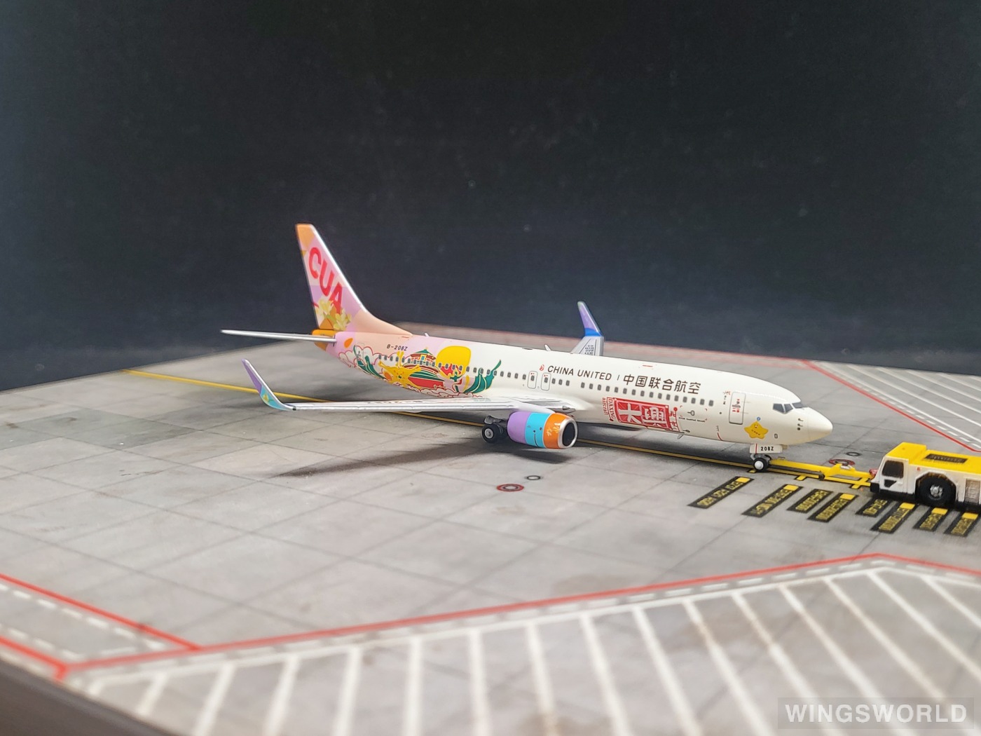 NGmodels 1:400 NG58220 China United Airlines 中国联合航空 Boeing 737-800 B-208Z