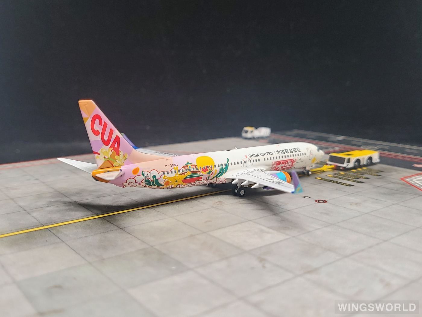 NGmodels 1:400 NG58220 China United Airlines 中国联合航空 Boeing 737-800 B-208Z