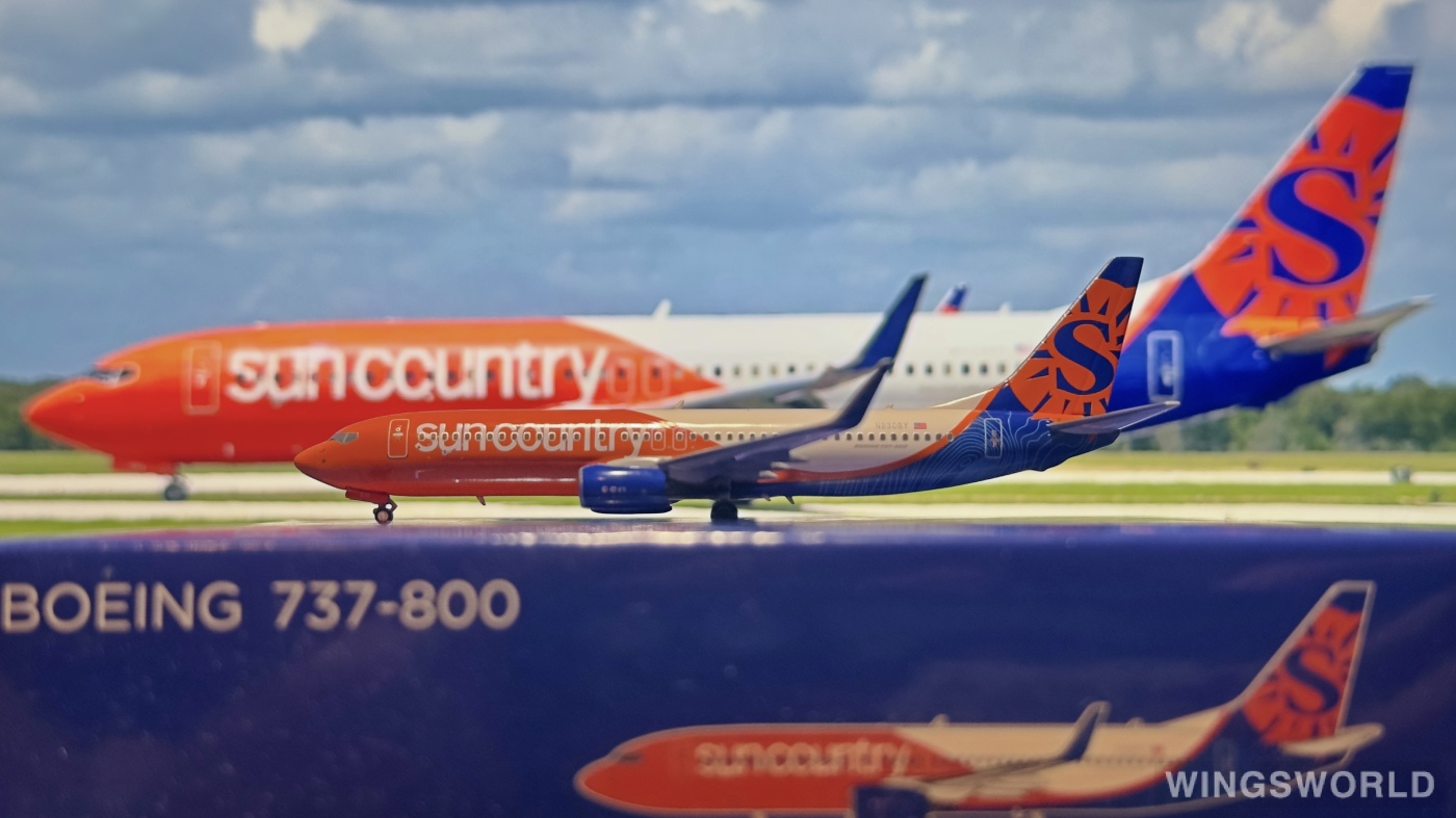 NGmodels 1:400 NG58047 Sun Country Airlines 太阳城航空 Boeing 737-800 N830SY