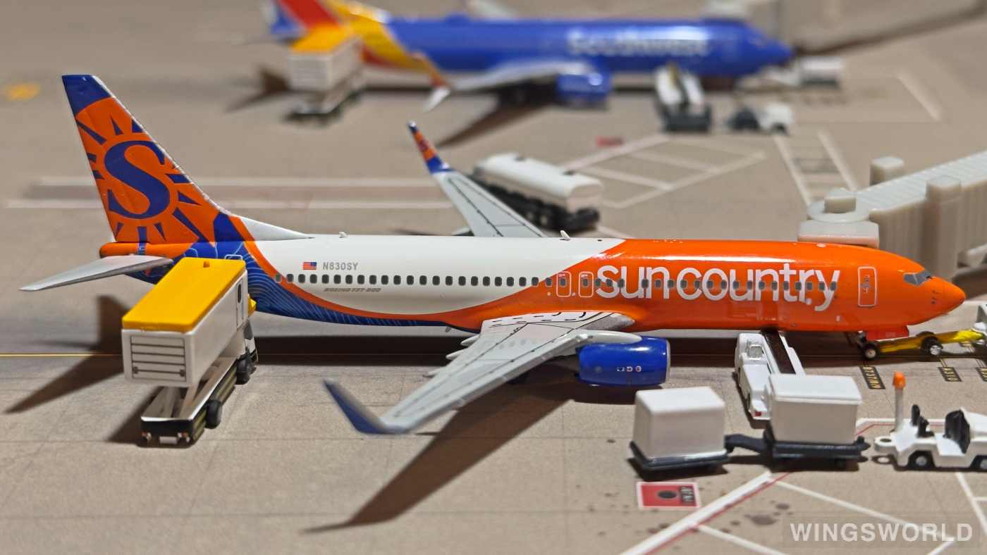 NGmodels 1:400 NG58047 Sun Country Airlines 太阳城航空 Boeing 737-800 N830SY