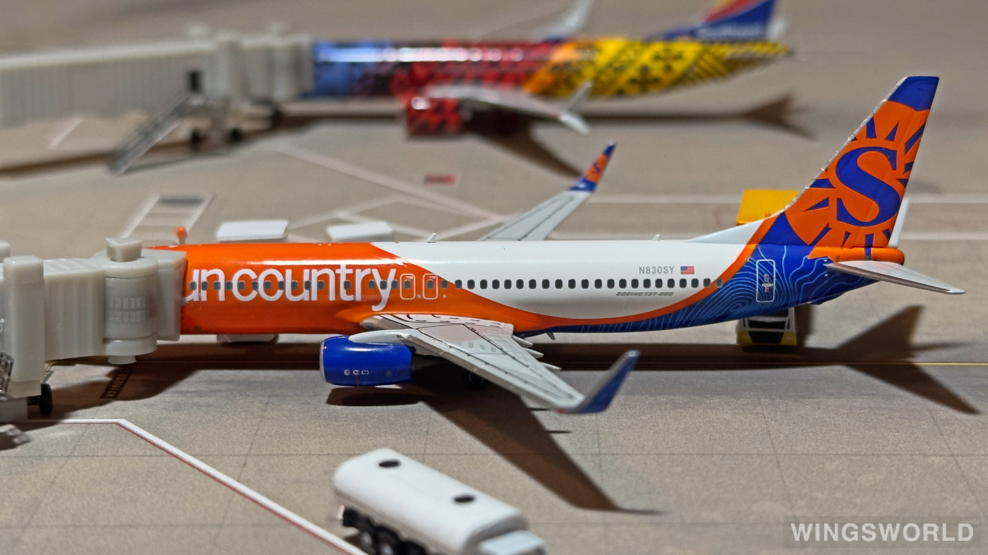 NGmodels 1:400 NG58047 Sun Country Airlines 太阳城航空 Boeing 737-800 N830SY