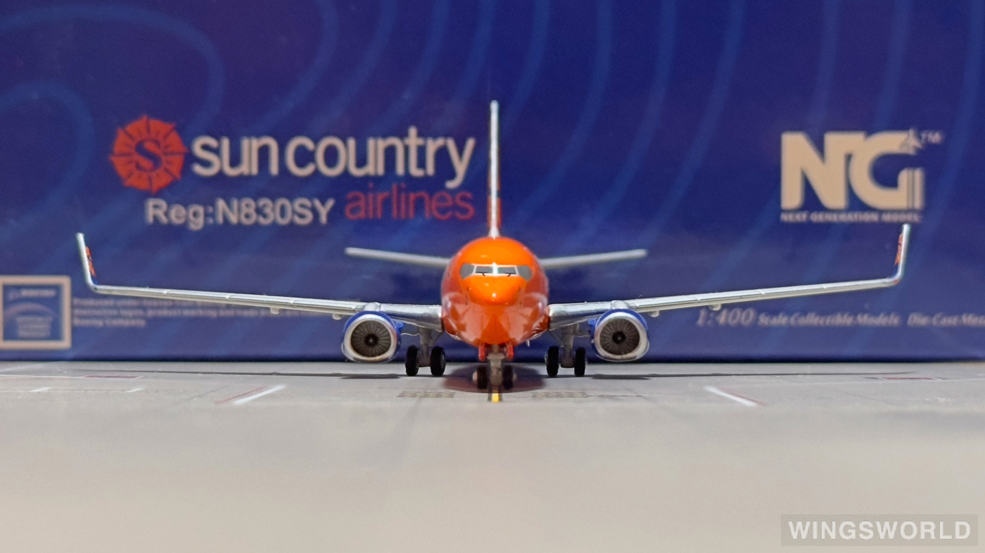 NGmodels 1:400 NG58047 Sun Country Airlines 太阳城航空 Boeing 737-800 N830SY