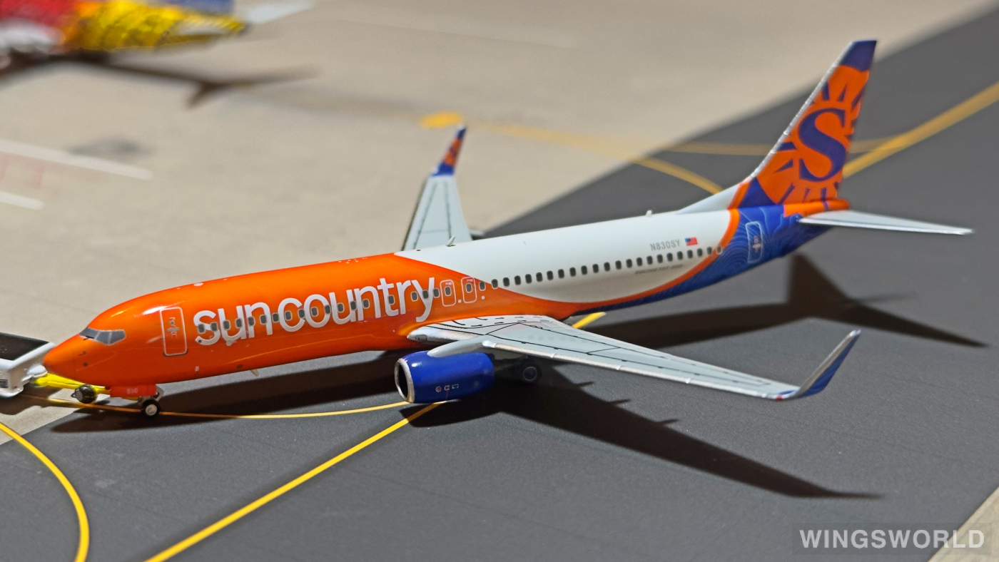 NGmodels 1:400 NG58047 Sun Country Airlines 太阳城航空 Boeing 737-800 N830SY