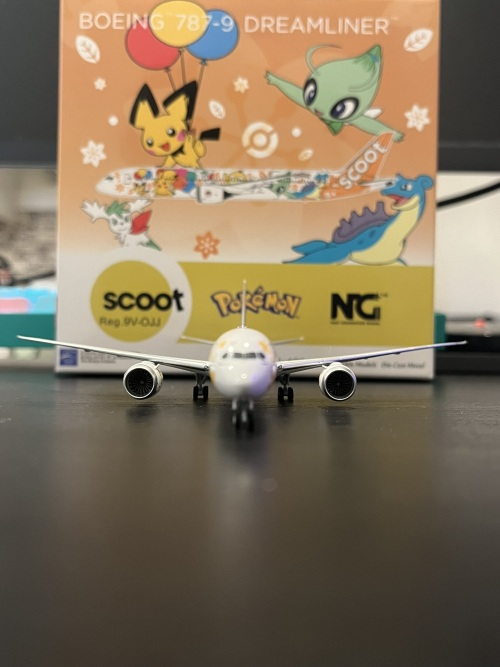 NGmodels 1:400 Boeing 787-9 Scoot 酷航NG55095 9V-OJJ 图片和