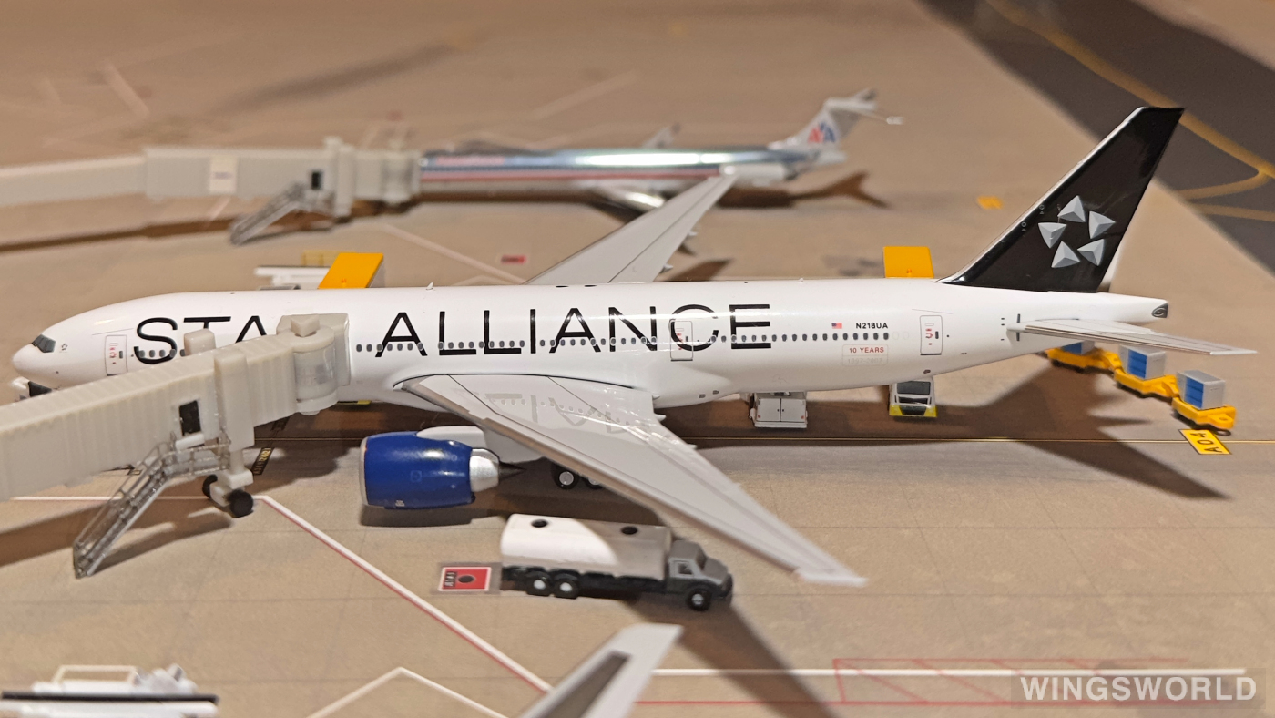 NGmodels 1:400 NG72021 United Airlines 美国联合航空 Boeing 777-200ER N218UA