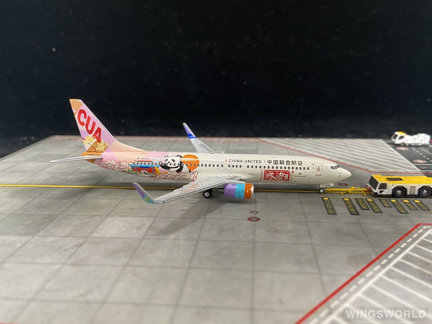 NGmodels 1:400 NG58221 China United Airlines 中国联合航空 Boeing 737-800 B-208U