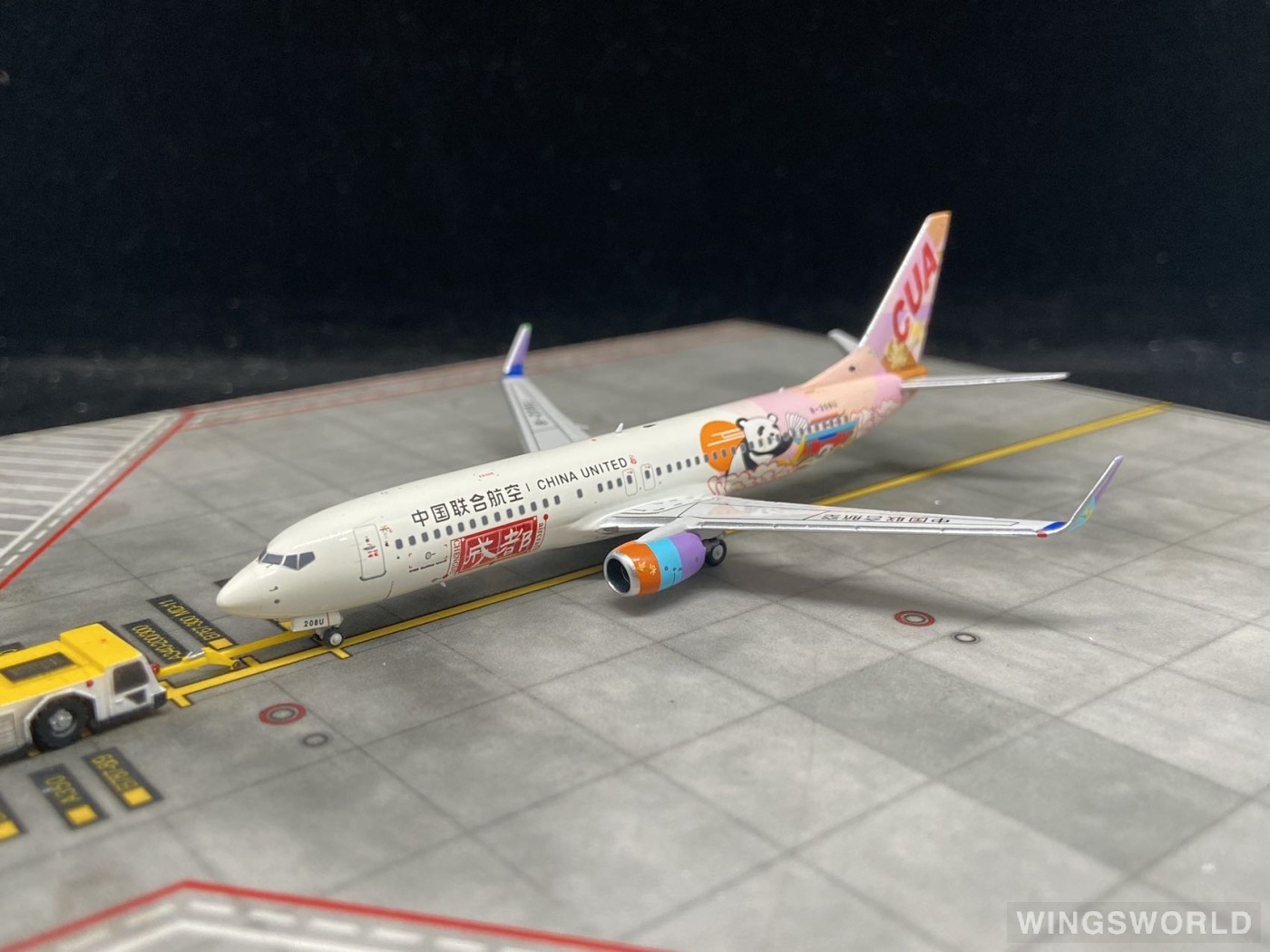 NGmodels 1:400 NG58221 China United Airlines 中国联合航空 Boeing 737-800 B-208U