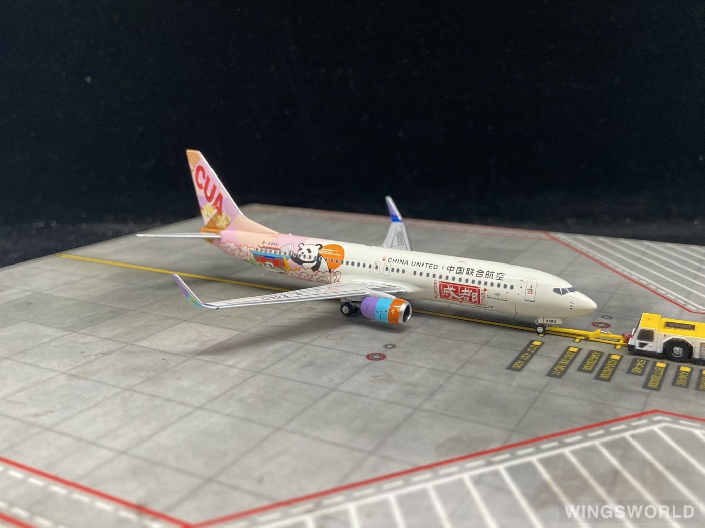 NGmodels 1:400 NG58221 China United Airlines 中国联合航空 Boeing 737-800 B-208U