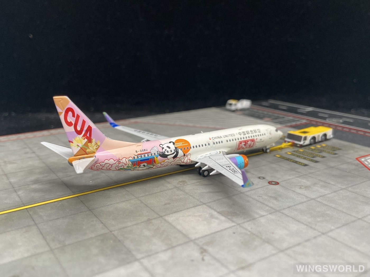 NGmodels 1:400 NG58221 China United Airlines 中国联合航空 Boeing 737-800 B-208U