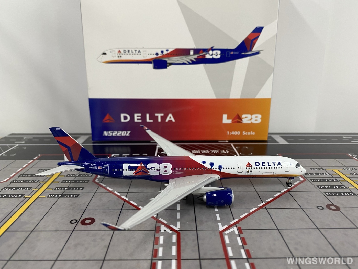Phoenix 1:400 PH04587 Delta Air Lines 达美航空 Airbus A350-900 N522DZ