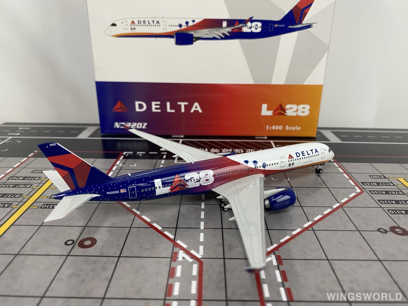 Phoenix 1:400 PH04587 Delta Air Lines 达美航空 Airbus A350-900 N522DZ
