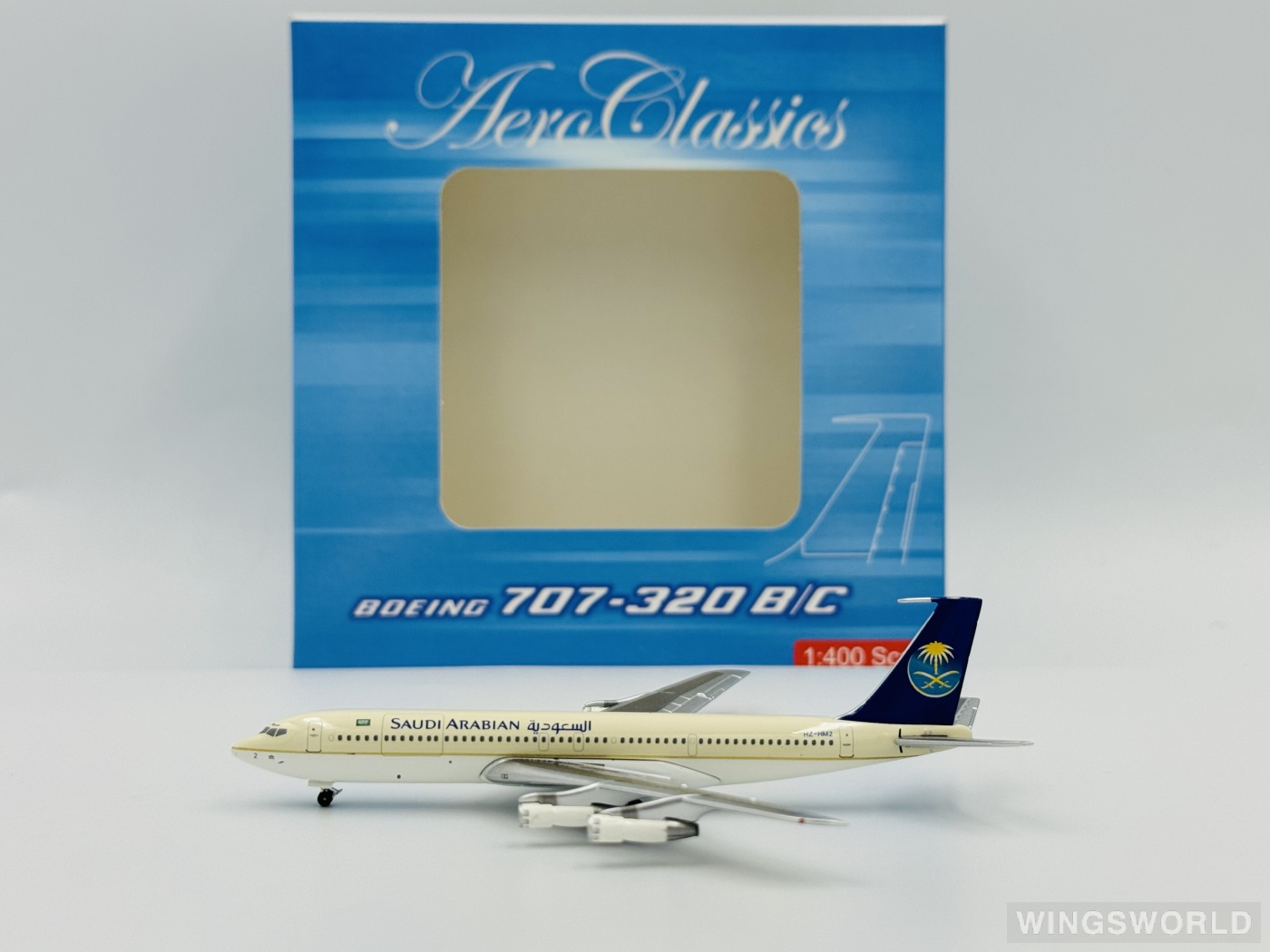 AeroClassics 1:400 ACHZHM2 Saudia 沙特阿拉伯航空 Boeing 707-300 HZ-HM2