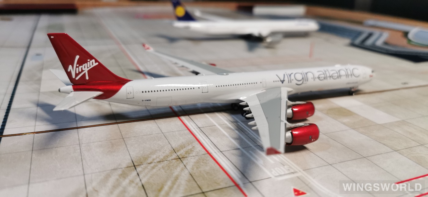 Phoenix 1:400 PH04553 Virgin Atlantic Airways 维珍航空 Airbus A340-600 G-VWEB