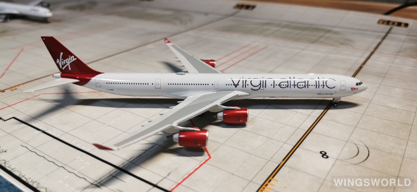 Phoenix 1:400 PH04553 Virgin Atlantic Airways 维珍航空 Airbus A340-600 G-VWEB