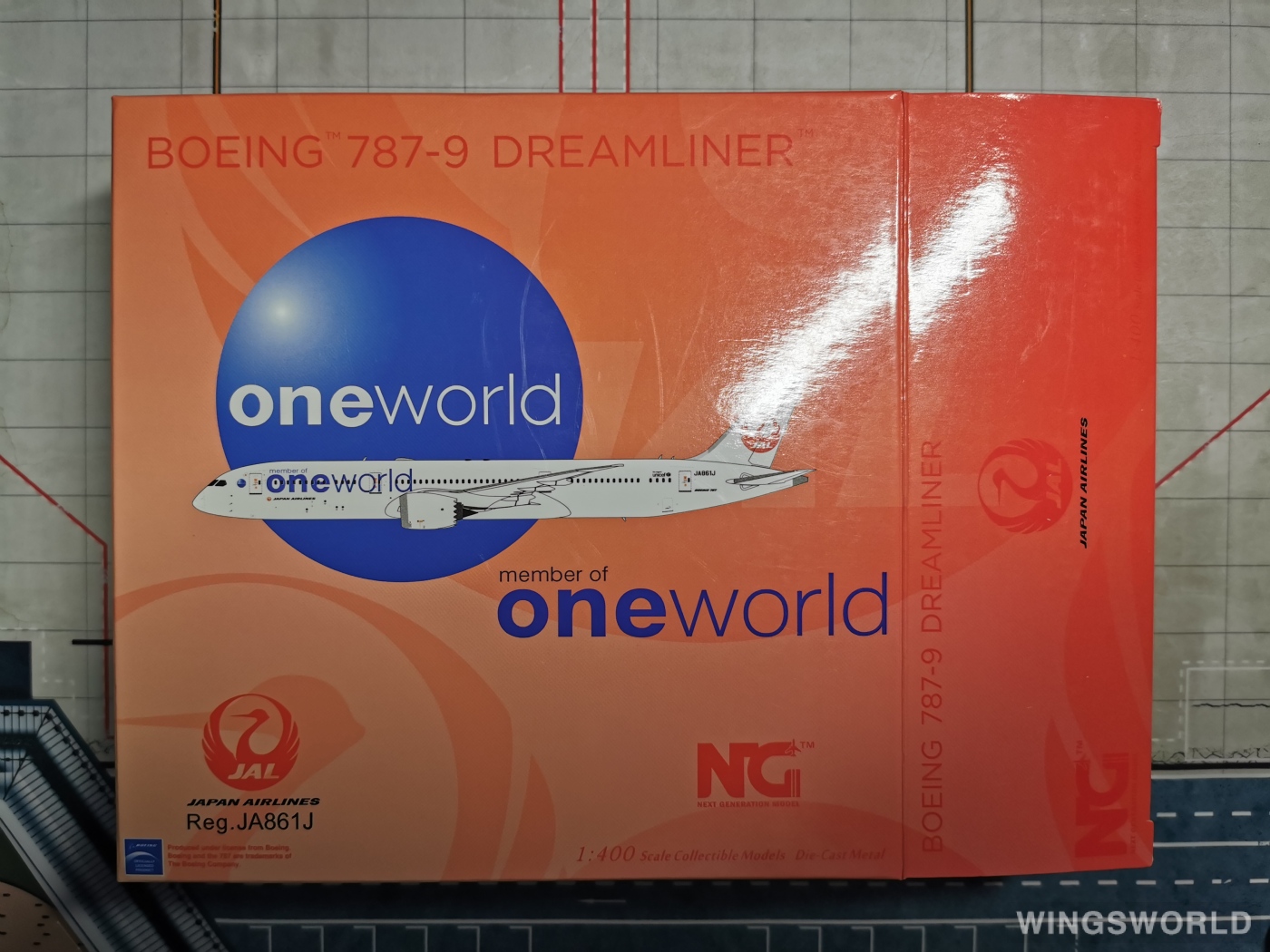 NGmodels 1:400 NG55083 Japan Airlines 日本航空 Boeing 787-9 JA861J