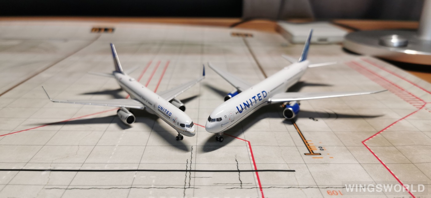 NGmodels 1:400 NG18001 United Airlines 美国联合航空 Boeing 767-400 N77066