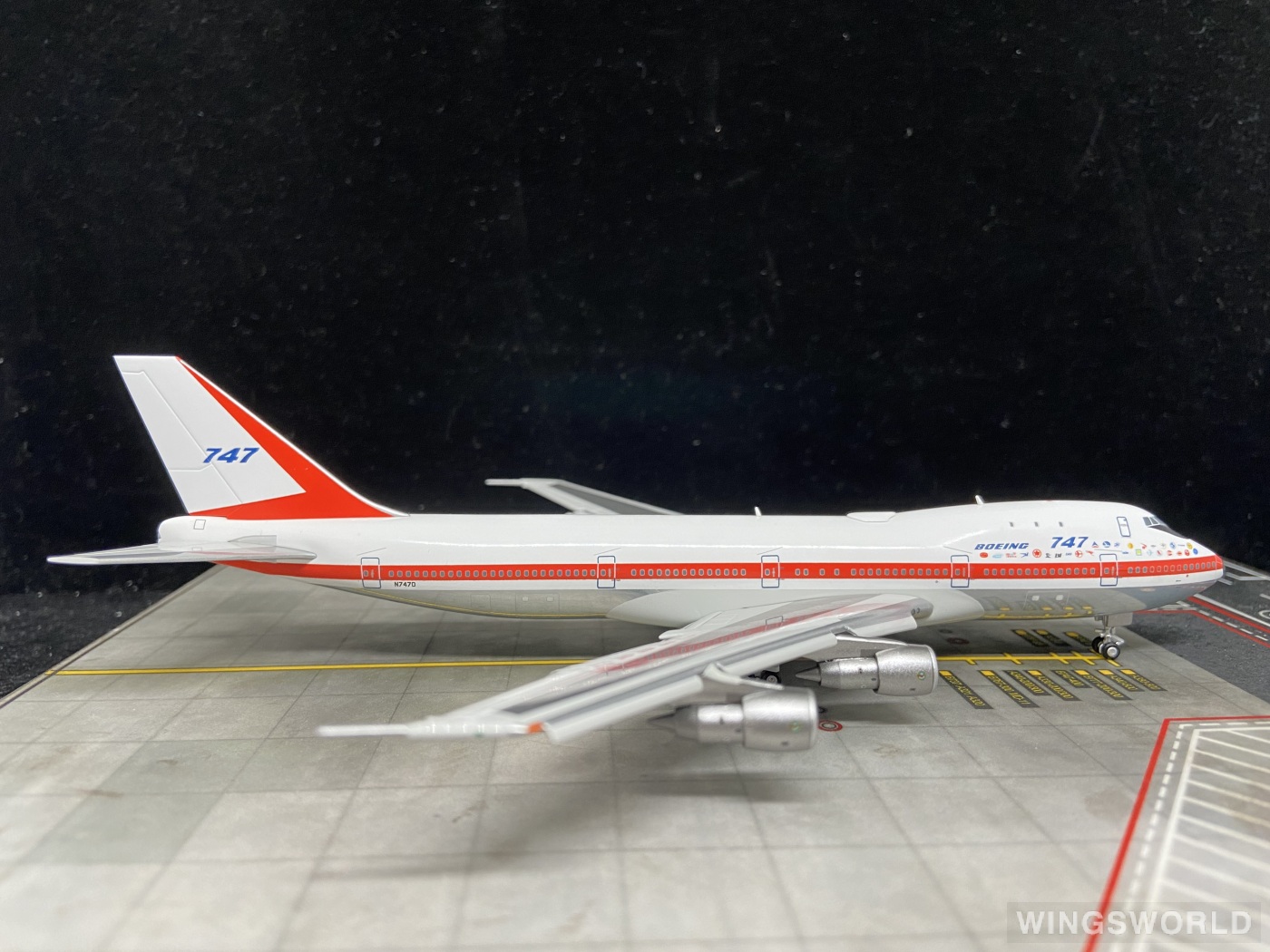 HX Model 1:400 B550101F Boeing 波音公司 Boeing 747-100 N7470