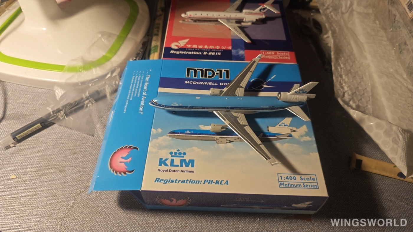 Phoenix 1:400 PH11902 KLM 荷兰皇家航空 McDonnell Douglas MD-11 PH-KCA