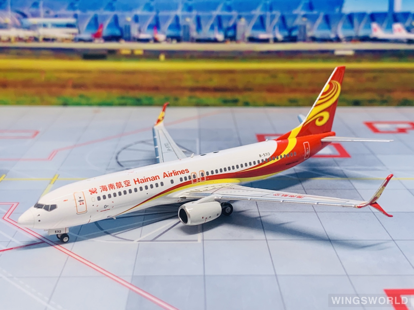 NGmodels 1:400 NG58179 Hainan Airlines 海南航空 Boeing 737-800 B-5713