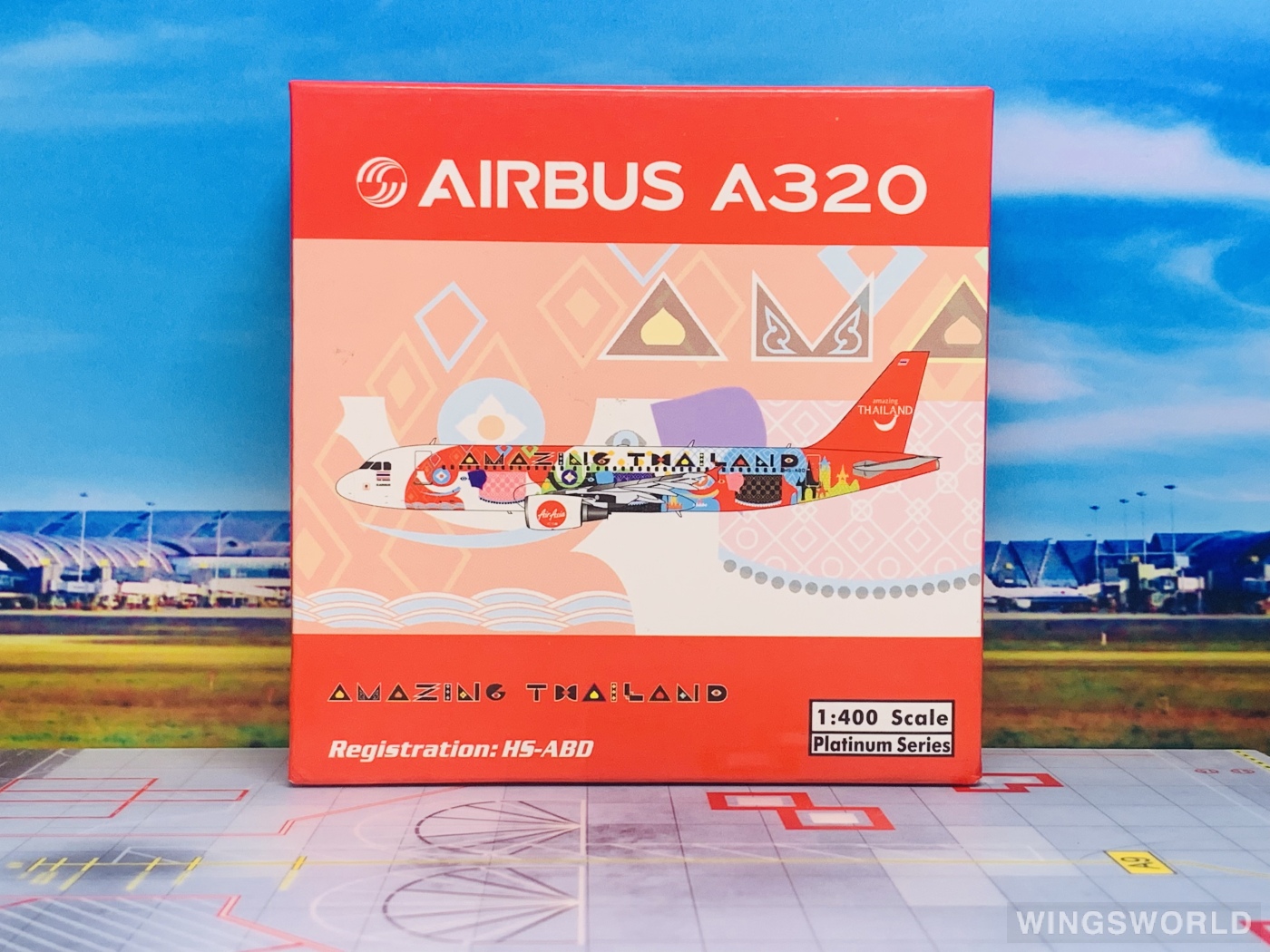 Phoenix 1:400 PH11453 AirAsia 亚洲航空 Airbus A320 HS-ABD