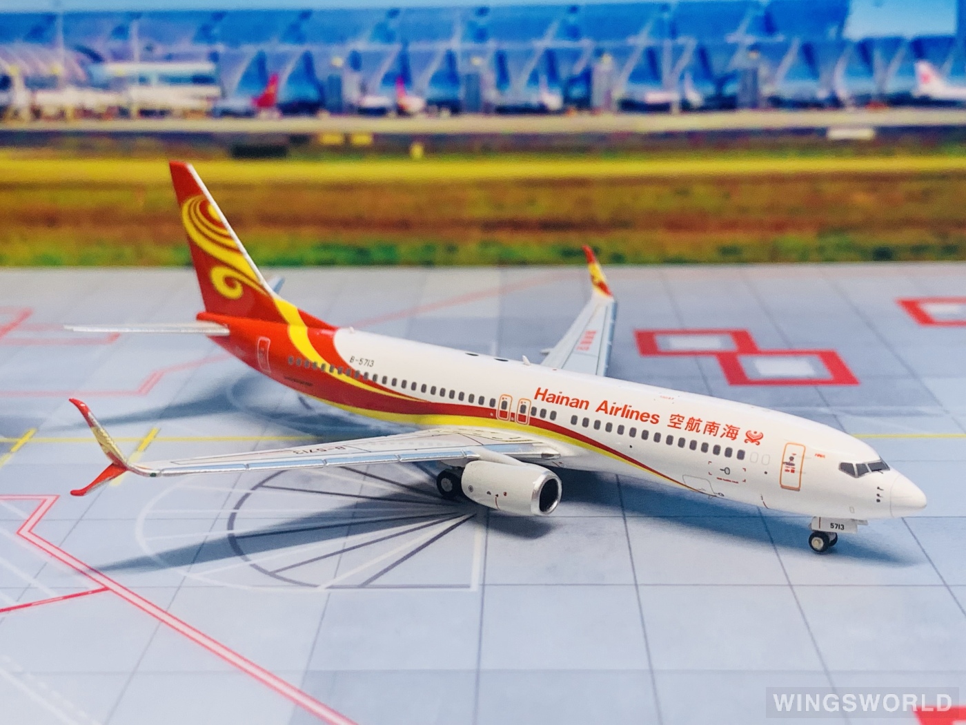 NGmodels 1:400 NG58179 Hainan Airlines 海南航空 Boeing 737-800 B-5713